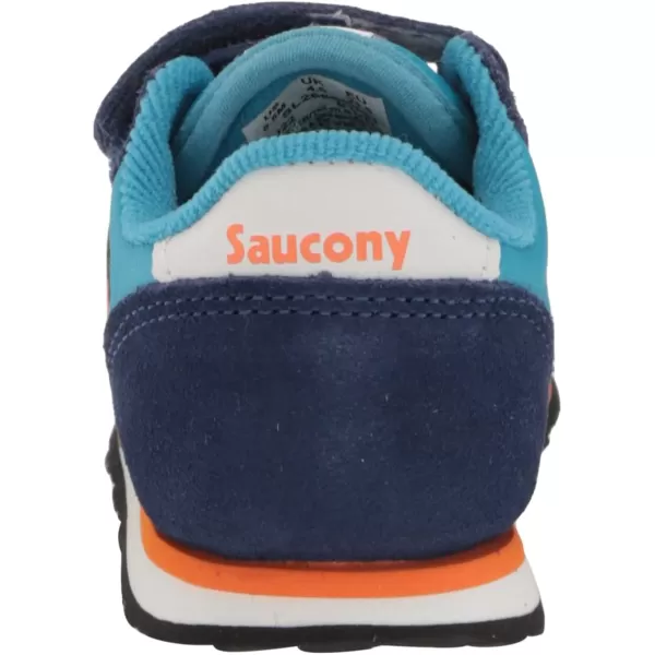 imageSaucony UnisexChild Baby Jazz Hook amp Loop SneakerNavyTealOrange