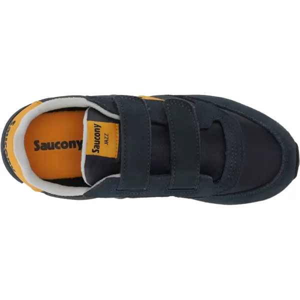 imageSaucony UnisexChild Baby Jazz Hook amp Loop SneakerNavyYellow