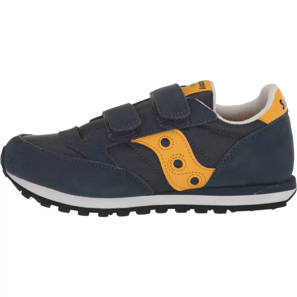 imageSaucony UnisexChild Baby Jazz Hook amp Loop SneakerNavyYellow