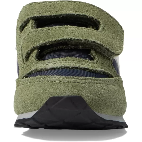 imageSaucony UnisexChild Baby Jazz Hook amp Loop SneakerOliveNavyGold
