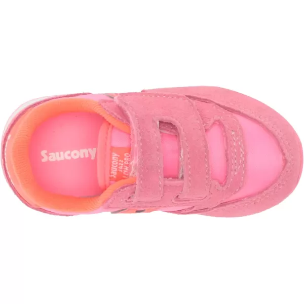 imageSaucony UnisexChild Baby Jazz Hook amp Loop SneakerPinkRed