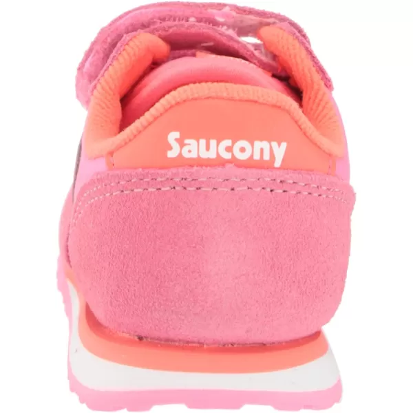 imageSaucony UnisexChild Baby Jazz Hook amp Loop SneakerPinkRed