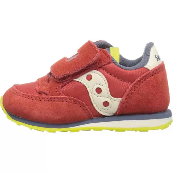 imageSaucony UnisexChild Baby Jazz Hook amp Loop SneakerRedBlueLime