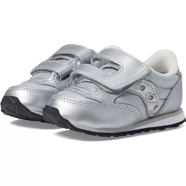 imageSaucony UnisexChild Baby Jazz Hook amp Loop SneakerSilver