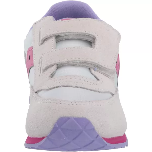 imageSaucony UnisexChild Baby Jazz Hook amp Loop SneakerWhiteBerry