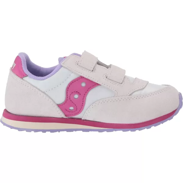 imageSaucony UnisexChild Baby Jazz Hook amp Loop SneakerWhiteBerry