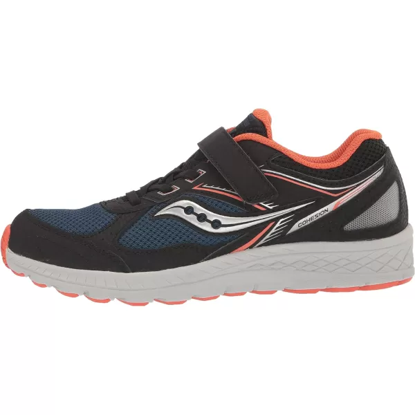 imageSaucony UnisexChild Cohesion 14 Alternative Closure Jr Running ShoeBlackNavyRed