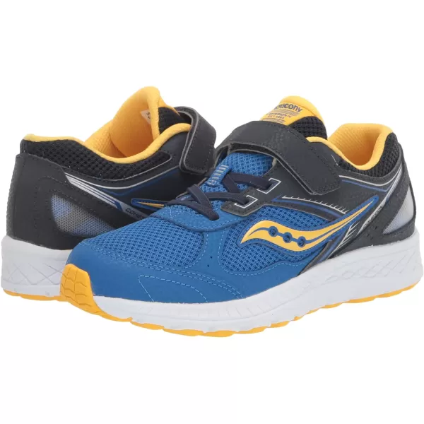 imageSaucony UnisexChild Cohesion 14 Alternative Closure Jr Running ShoeBlueYellow