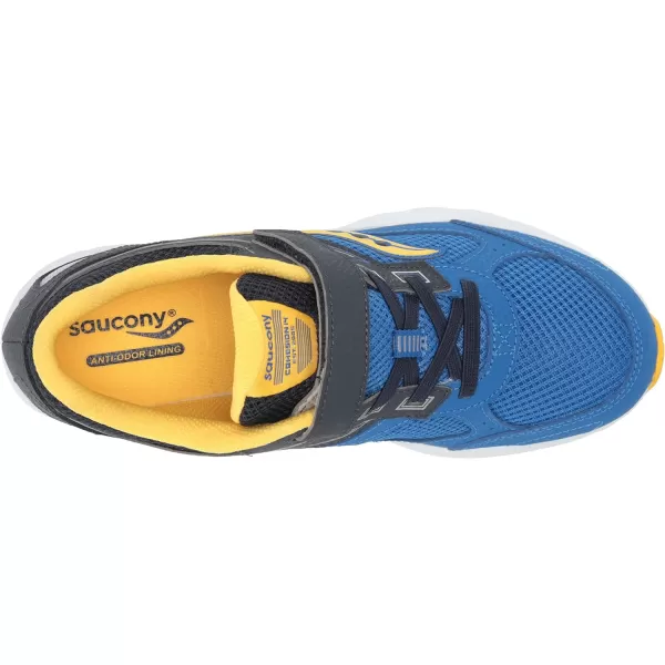 imageSaucony UnisexChild Cohesion 14 Alternative Closure Jr Running ShoeBlueYellow