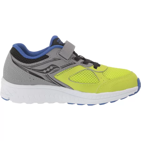 imageSaucony UnisexChild Cohesion 14 Alternative Closure Jr Running ShoeGreyAcidLime