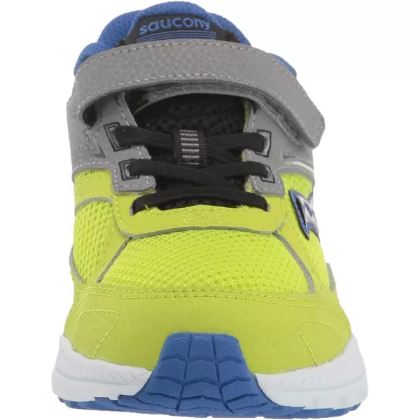 imageSaucony UnisexChild Cohesion 14 Alternative Closure Jr Running ShoeGreyAcidLime
