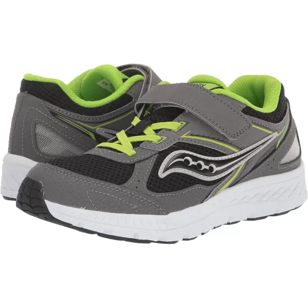 imageSaucony UnisexChild Cohesion 14 Alternative Closure Jr Running ShoeGreyBlackGreen