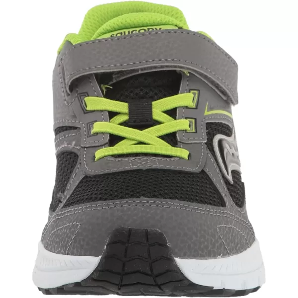 imageSaucony UnisexChild Cohesion 14 Alternative Closure Jr Running ShoeGreyBlackGreen