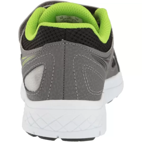 imageSaucony UnisexChild Cohesion 14 Alternative Closure Jr Running ShoeGreyBlackGreen