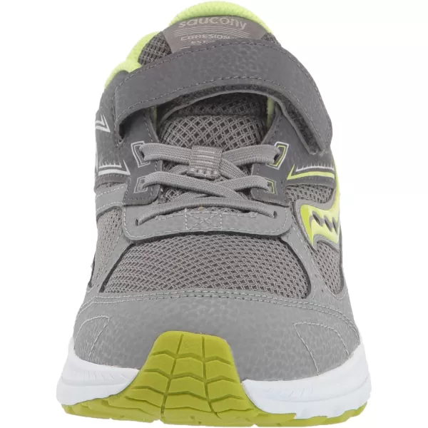 imageSaucony UnisexChild Cohesion 14 Alternative Closure Jr Running ShoeGreyCitron