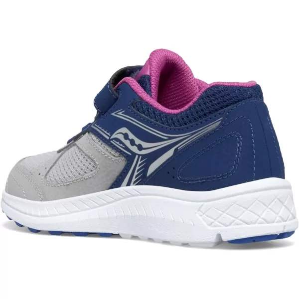 imageSaucony UnisexChild Cohesion 14 Alternative Closure Jr Running ShoeNavyGreyGrape