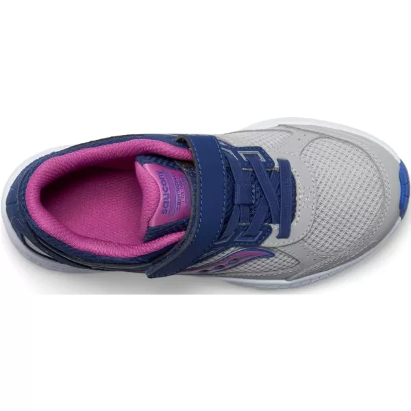imageSaucony UnisexChild Cohesion 14 Alternative Closure Jr Running ShoeNavyGreyGrape
