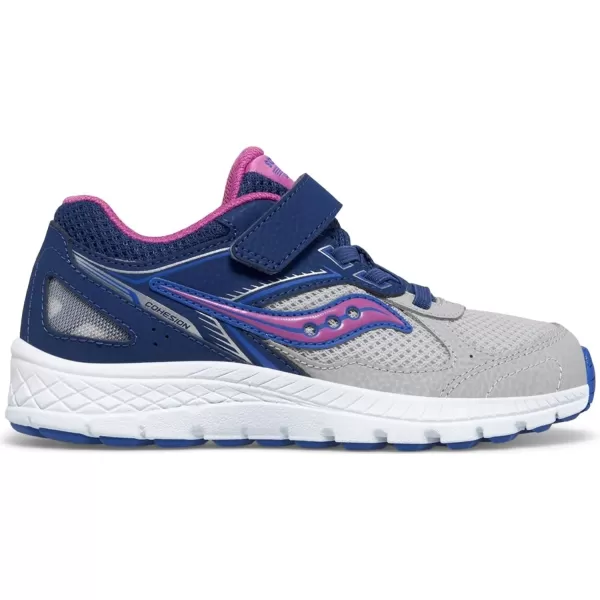 imageSaucony UnisexChild Cohesion 14 Alternative Closure Jr Running ShoeNavyGreyGrape