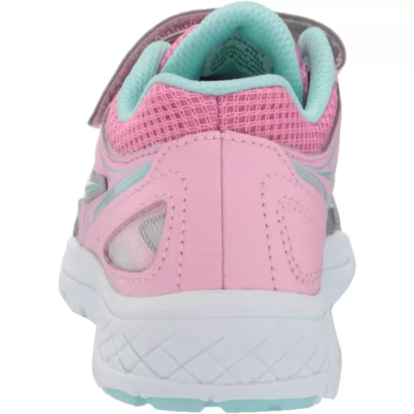 imageSaucony UnisexChild Cohesion 14 Alternative Closure Jr Running ShoePinkSilver