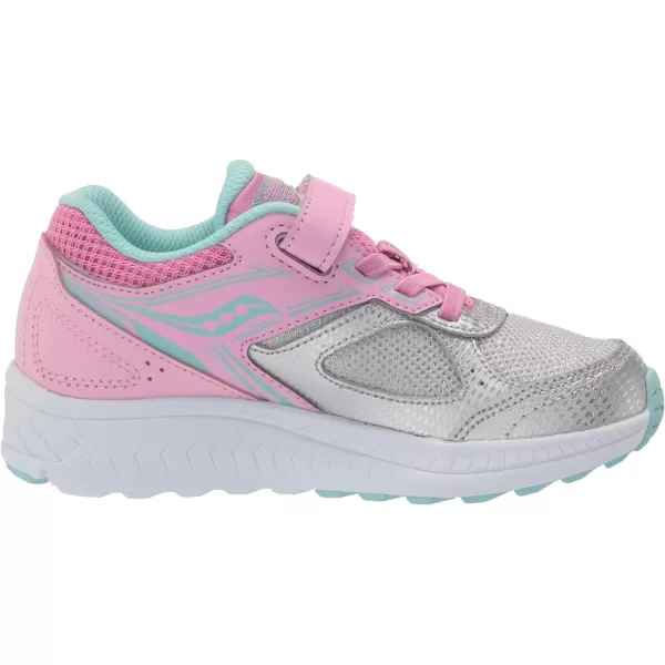 imageSaucony UnisexChild Cohesion 14 Alternative Closure Jr Running ShoePinkSilver