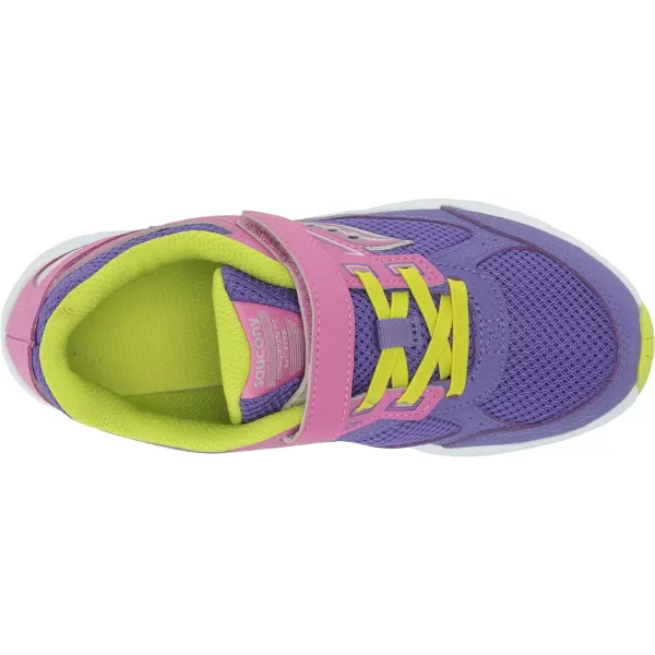 imageSaucony UnisexChild Cohesion 14 Alternative Closure Jr Running ShoePurpleGreen