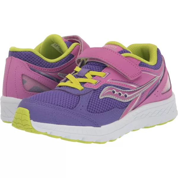 imageSaucony UnisexChild Cohesion 14 Alternative Closure Jr Running ShoePurpleGreen