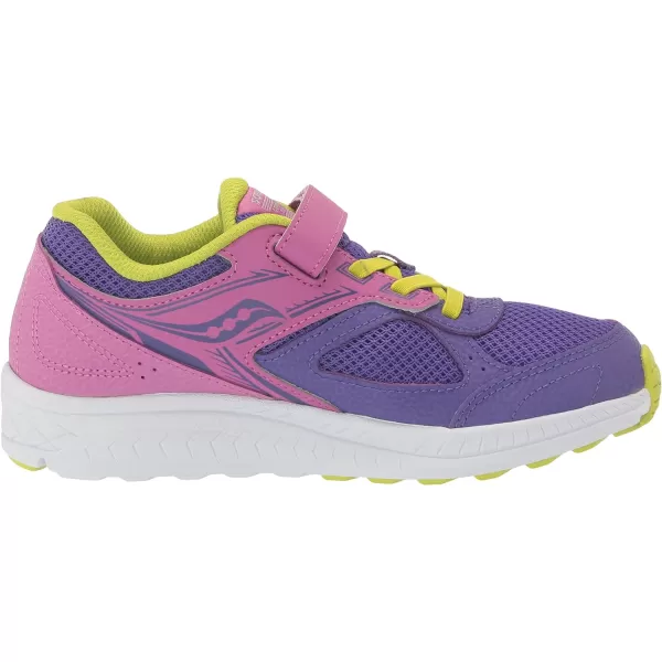 imageSaucony UnisexChild Cohesion 14 Alternative Closure Jr Running ShoePurpleGreen