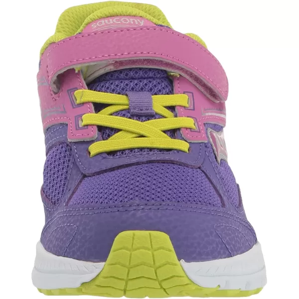 imageSaucony UnisexChild Cohesion 14 Alternative Closure Jr Running ShoePurpleGreen