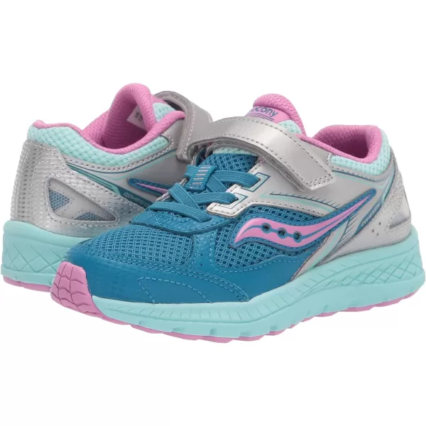 imageSaucony UnisexChild Cohesion 14 Alternative Closure Jr Running ShoeTurqPink