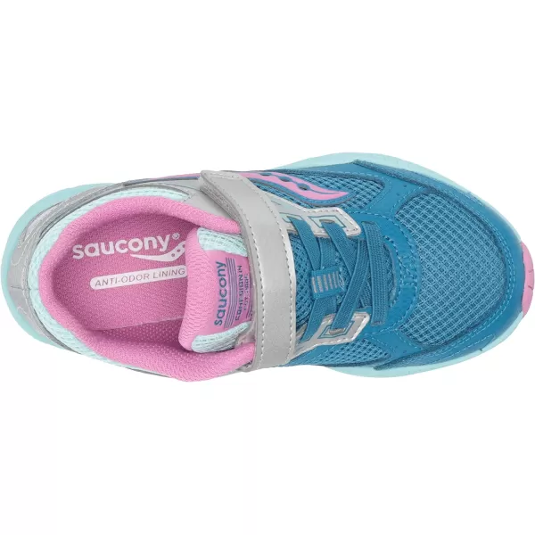 imageSaucony UnisexChild Cohesion 14 Alternative Closure Jr Running ShoeTurqPink