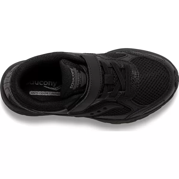 imageSaucony UnisexChild Cohesion 14 Alternative Closure Running ShoeBlackBlack