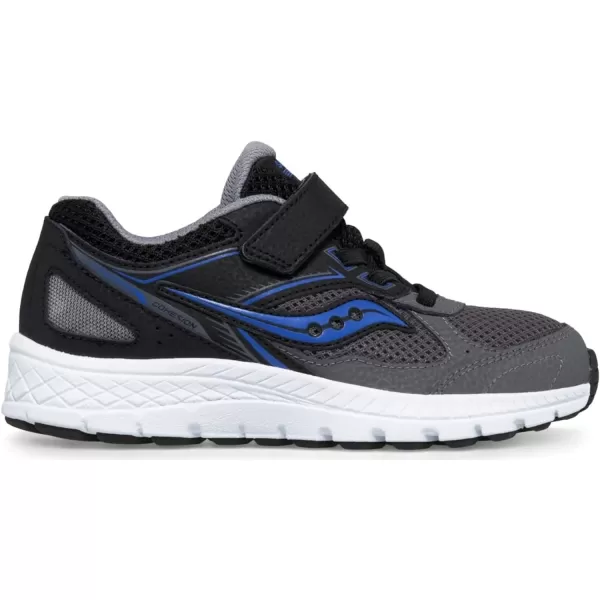 imageSaucony UnisexChild Cohesion 14 Alternative Closure Running ShoeBlackGreyBlue