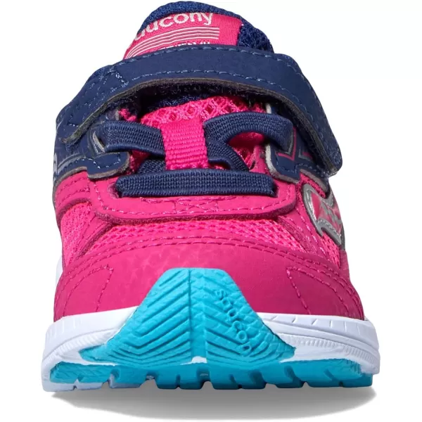 imageSaucony UnisexChild Cohesion 14 Alternative Closure Running ShoePinkNavy