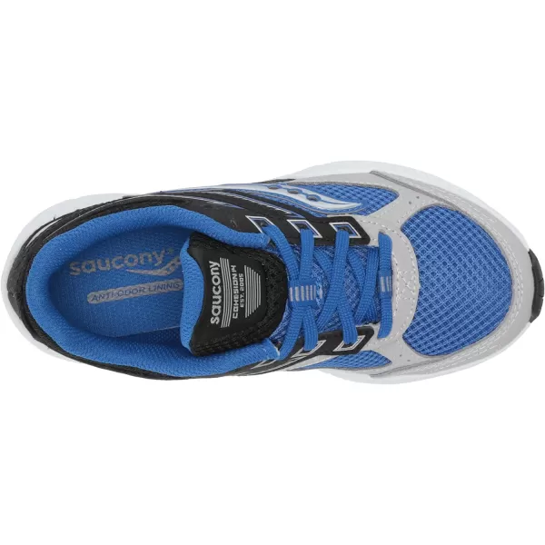 imageSaucony UnisexChild Cohesion 14 Lace to Toe Running ShoeBlackBlue