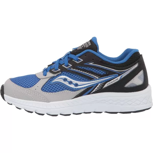 imageSaucony UnisexChild Cohesion 14 Lace to Toe Running ShoeBlackBlue