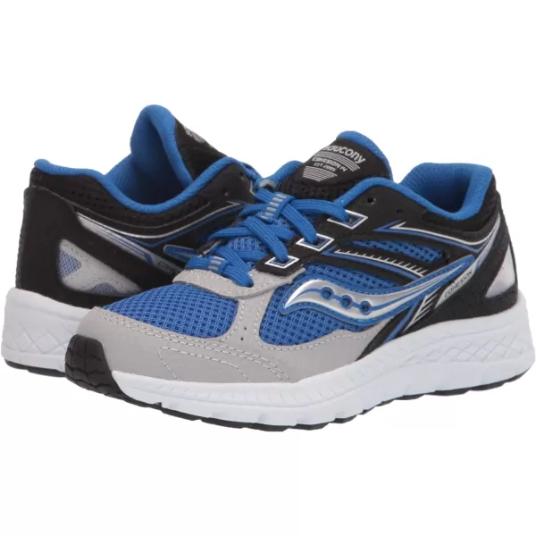 imageSaucony UnisexChild Cohesion 14 Lace to Toe Running ShoeBlackBlue