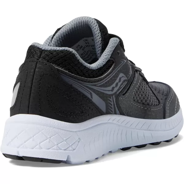 imageSaucony UnisexChild Cohesion 14 Lace to Toe Running ShoeBlackGreyBlue