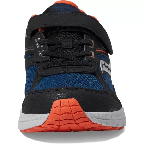 imageSaucony UnisexChild Cohesion 14 Lace to Toe Running ShoeBlackNavyRed