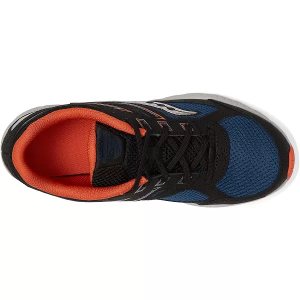 imageSaucony UnisexChild Cohesion 14 Lace to Toe Running ShoeBlackNavyRed