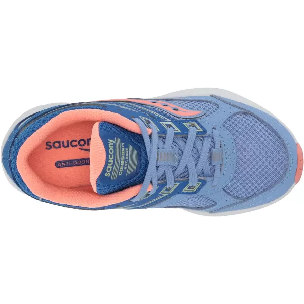 imageSaucony UnisexChild Cohesion 14 Lace to Toe Running ShoeBlueCoral