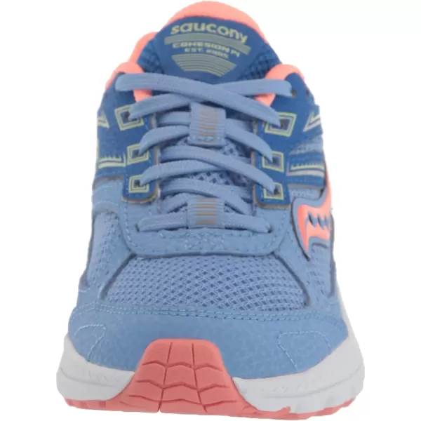imageSaucony UnisexChild Cohesion 14 Lace to Toe Running ShoeBlueCoral