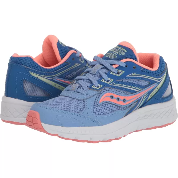 imageSaucony UnisexChild Cohesion 14 Lace to Toe Running ShoeBlueCoral