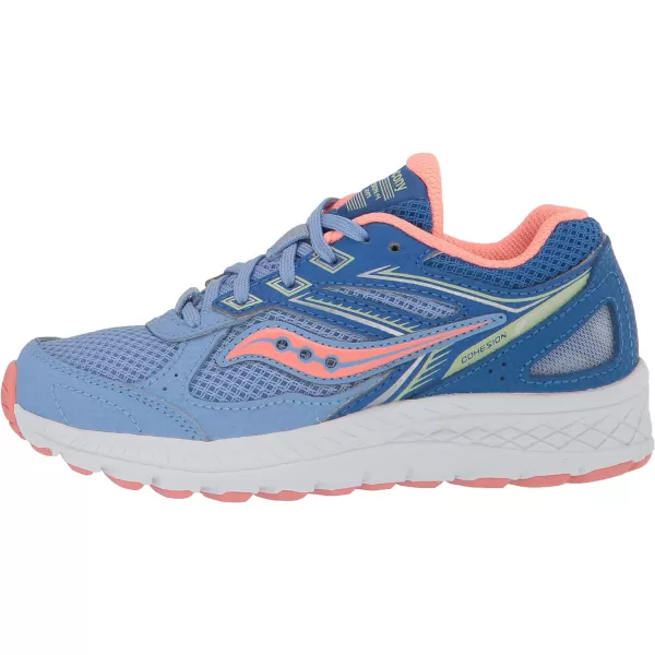 imageSaucony UnisexChild Cohesion 14 Lace to Toe Running ShoeBlueCoral