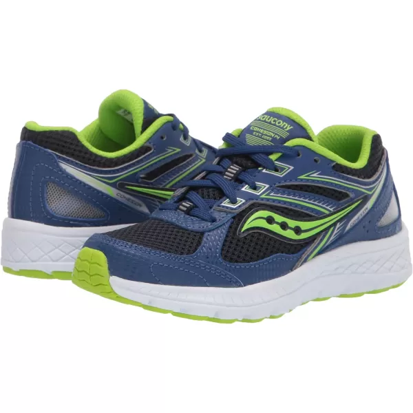imageSaucony UnisexChild Cohesion 14 Lace to Toe Running ShoeBlueGreen