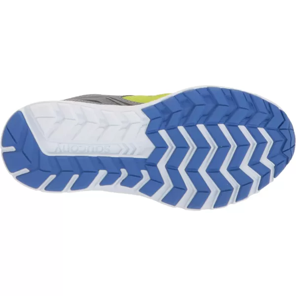 imageSaucony UnisexChild Cohesion 14 Lace to Toe Running ShoeGreyAcidLime