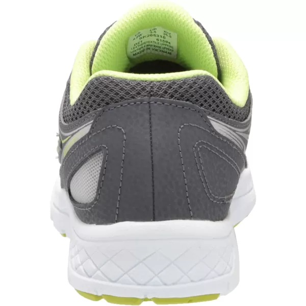 imageSaucony UnisexChild Cohesion 14 Lace to Toe Running ShoeGreyCitron