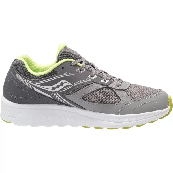 imageSaucony UnisexChild Cohesion 14 Lace to Toe Running ShoeGreyCitron