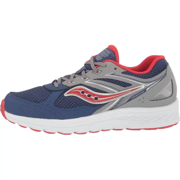 imageSaucony UnisexChild Cohesion 14 Lace to Toe Running ShoeNavyRed