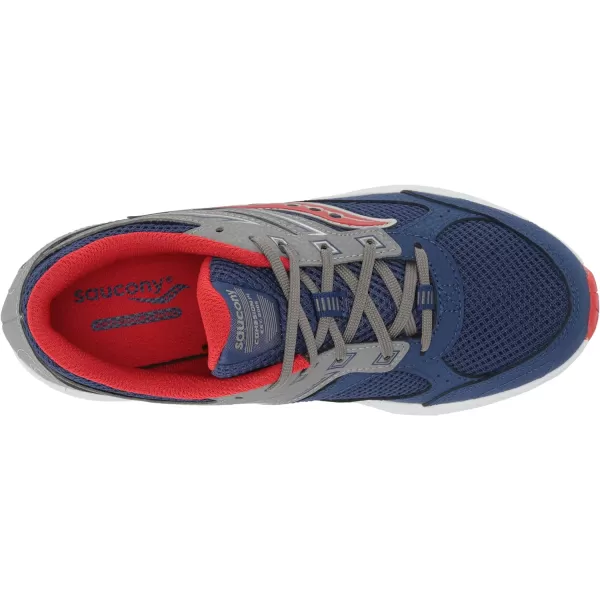 imageSaucony UnisexChild Cohesion 14 Lace to Toe Running ShoeNavyRed