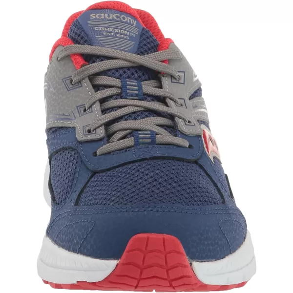 imageSaucony UnisexChild Cohesion 14 Lace to Toe Running ShoeNavyRed